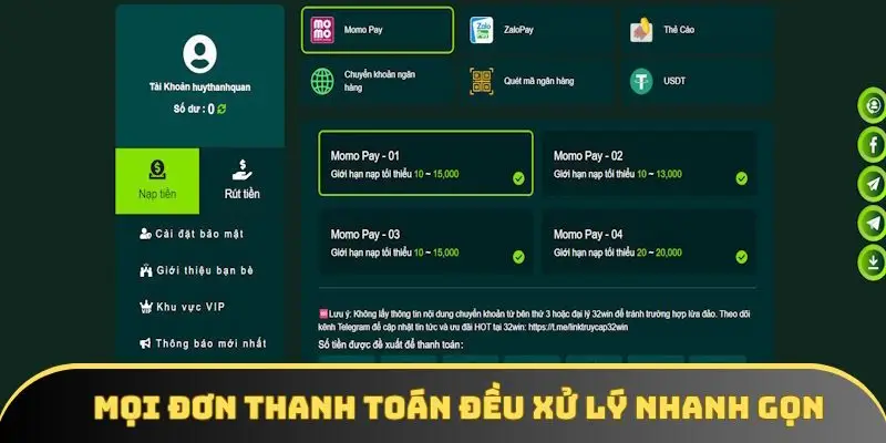 Mọi đơn tất toán đều xử lý nhanh gọn